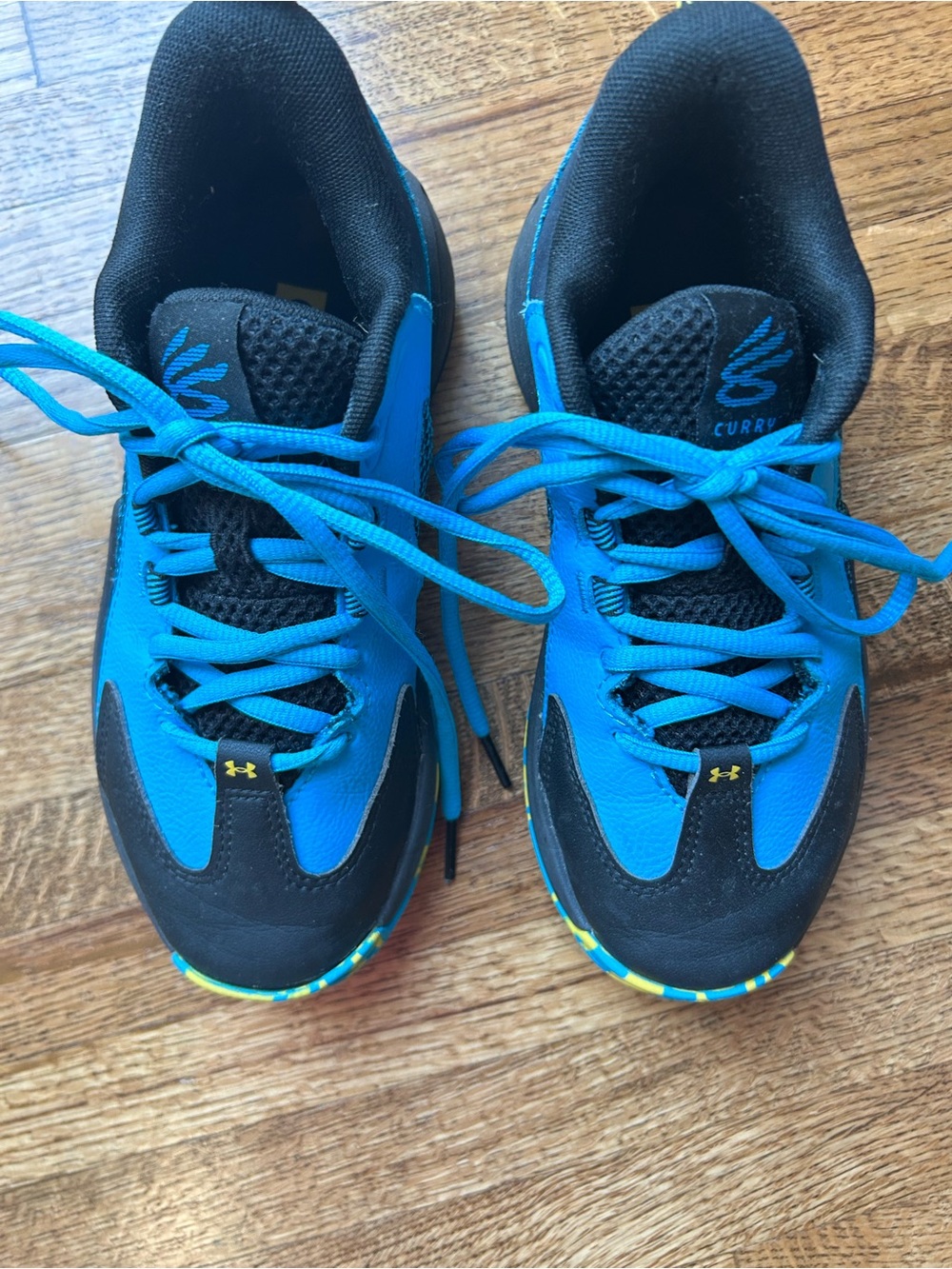Under Armour Kids Blue and Black Sneakers